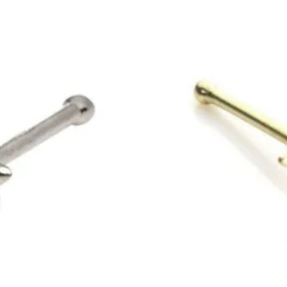 14K Solid Gold Star Nose Ring Piercing for Womens Body Jewelry Gold Pier… - Picture 3 of 8